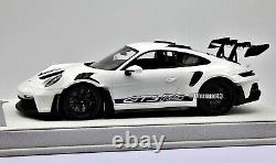 1/18 Fuelme Porsche 911(992) GT3RS White/ Blue Accent / MR, BBR, RWB, Spark