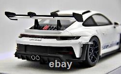 1/18 Fuelme Porsche 911(992) GT3RS White/ Blue Accent / MR, BBR, RWB, Spark