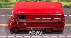 1/18 Norev 1955 Mercedes-Benz L319 Porsche Renndienst Red Diecast