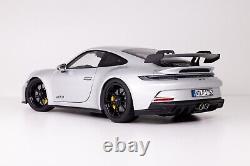 1/18 Porsche 911 992 GT3 2021 Norev Silver Diecast Model