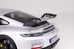 1/18 Porsche 911 992 GT3 2021 Norev Silver Diecast Model