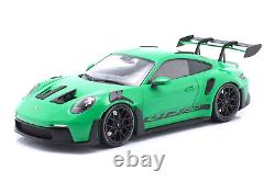 1/18 Porsche 911 992 GT3 RS Python Green with Black Wheels by Minichamps 153062236