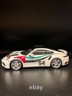 1/18 Porsche 911 (992) Turbo S 2021 White Model Car by Minichamps customized UAE