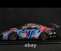 1/18 Scale Porsche 992 GT3 R GPX Martini Racing 24H Spa 2022 Model Car by Spark