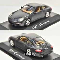 1/43 Dealer Porsche 911 Carrera (997) Grey 2007 Diecast Toy Car Minichamps Rare