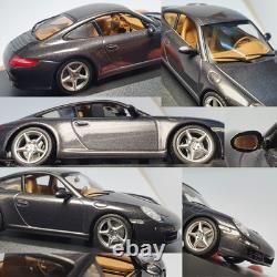 1/43 Dealer Porsche 911 Carrera (997) Grey 2007 Diecast Toy Car Minichamps Rare