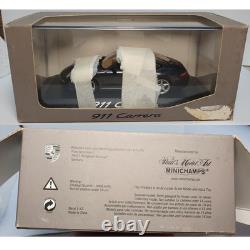 1/43 Dealer Porsche 911 Carrera (997) Grey 2007 Diecast Toy Car Minichamps Rare