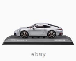 1/43 Porsche 911 992.2 Carrera S 2024 Ice Grey Model Car by Spark WAP0200210T911