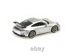 1/43 Porsche 911 (992) GT3 Coupe 2020 by Minichamps Silver 410069204 Limited ED