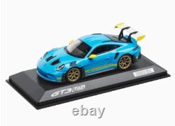 1/43 Porsche 911 992 GT3 RS 2023 Light Blue Model Car by Spark WAP0205110SGT3