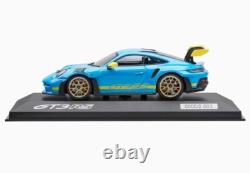 1/43 Porsche 911 992 GT3 RS 2023 Light Blue Model Car by Spark WAP0205110SGT3