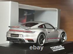 1/43 Special Edition MINICHAMPS Porsche 911 992 Turbo GT Silver Model Car