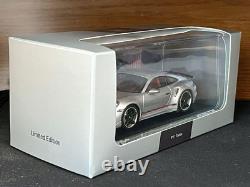 1/43 Special Edition MINICHAMPS Porsche 911 992 Turbo GT Silver Model Car