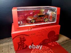 1/64 Inno64 LBWK Porsche 911 (997) GT3 2022 Chinese New Year Tiger withfigure