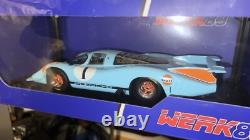 118 1969 Porsche 917 LH Presentation GULF Diecast Car Model Car Collector Car