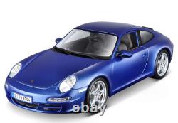118 2005 Porsche 911 Carrera S Maisto Coupe Diecast Car Model Car Blue