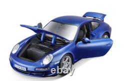 118 2005 Porsche 911 Carrera S Maisto Coupe Diecast Car Model Car Blue
