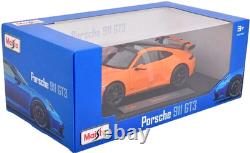 118 2022 Porsche 911 (992) GT3 Coupe Gulf Orange Diecast Car Limited 1 of 1,500