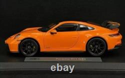 118 2022 Porsche 911 (992) GT3 Coupe Gulf Orange Diecast Car Limited 1 of 1,500