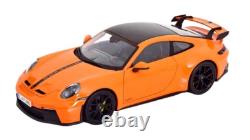 118 2022 Porsche 911 (992) GT3 Coupe Gulf Orange Diecast Car Limited 1 of 1,500