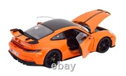 118 2022 Porsche 911 (992) GT3 Coupe Gulf Orange Diecast Car Limited 1 of 1,500