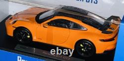 118 2022 Porsche 911 (992) GT3 Coupe Gulf Orange Diecast Car Limited 1 of 1,500