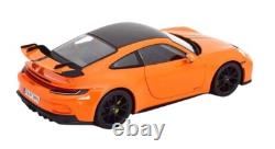 118 2022 Porsche 911 (992) GT3 Coupe Gulf Orange Diecast Car Limited 1 of 1,500