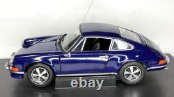 118 Eagle's Race 1973 Porsche 911 Carrera 2.4 Blue Diecast Model Car