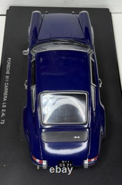 118 Eagle's Race 1973 Porsche 911 Carrera 2.4 Blue Diecast Model Car