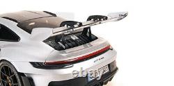 118 MINICHAMPS 2022 PORSCHE 911 992 GT3 RS WP silver black rims L. E. 333 pcs