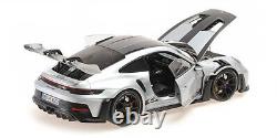 118 MINICHAMPS 2022 PORSCHE 911 992 GT3 RS WP silver black rims L. E. 333 pcs