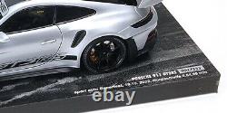 118 MINICHAMPS 2022 PORSCHE 911 992 GT3 RS WP silver black rims L. E. 333 pcs