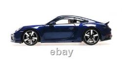 118 MINICHAMPS 2022 PORSCHE 911 (992) SPORT CLASSIC blue/white stripe ALL OPEN
