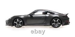 118 MINICHAMPS 2022 PORSCHE 911 (992) SPORT CLASSIC gray/white stripe ALL OPEN