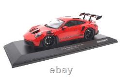 118 MINICHAMPS 2023 PORSCHE 911 992 GT3 RS guards red black rims L. E. 300 pcs