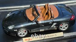 118 Maisto Porsche Boxster S 2008 Agate Gray Metallic Diecast Model Car