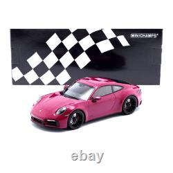 118 Minichamps 2020 Porsche 911 Carrera 4 GTS PTS Rubystar Red Diecast Car