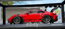 118 Minichamps Porsche 911 (992) GT3 RS Red Diecast Model Car Limited #1 of 300