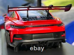 118 Minichamps Porsche 911 (992) GT3 RS Red Diecast Model Car Limited #1 of 300