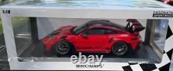 118 Minichamps Porsche 911 (992) GT3 RS Red Diecast Model Car Limited #1 of 300