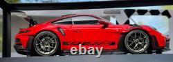 118 Minichamps Porsche 911 (992) GT3 RS Red Diecast Model Car Limited #1 of 300
