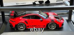 118 Minichamps Porsche 911 (992) GT3 RS Red Diecast Model Car Limited #1 of 300