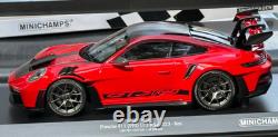 118 Minichamps Porsche 911 (992) GT3 RS Red Diecast Model Car Limited #1 of 300