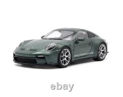 118 NOREV 2023 PORSCHE 911 992 S/T Malachite Green beige opening doors & hood