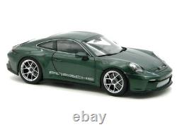118 NOREV 2023 PORSCHE 911 992 S/T Malachite Green beige opening doors & hood