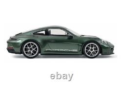 118 NOREV 2023 PORSCHE 911 992 S/T Malachite Green beige opening doors & hood