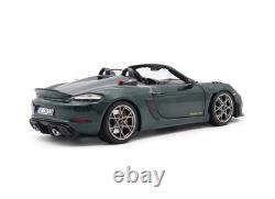 118 NOREV 2023 PORSCHE Spyder 718 RS Weissach Forest green opening doors & hood