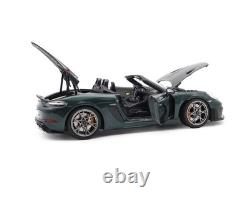 118 NOREV 2023 PORSCHE Spyder 718 RS Weissach Forest green opening doors & hood