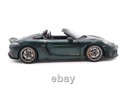 118 NOREV 2023 PORSCHE Spyder 718 RS Weissach Forest green opening doors & hood