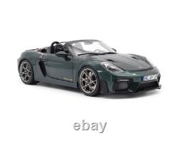 118 NOREV 2023 PORSCHE Spyder 718 RS Weissach Forest green opening doors & hood